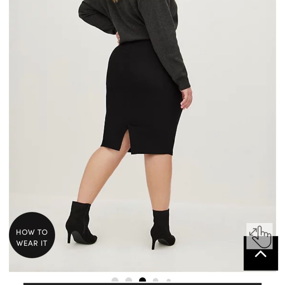 Torrid Pencil Skirt in Black